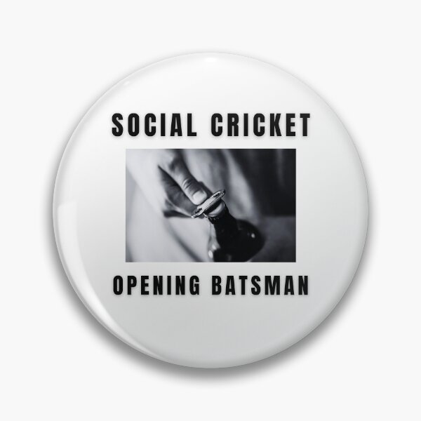 Item preview, Social Cricket Opening Batsman Joke designed and sold by PHLDesign.