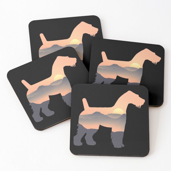 Item preview, Fox Terrier Dog Silhouette Sun Mountain Gift designed and sold by alaechamlal.