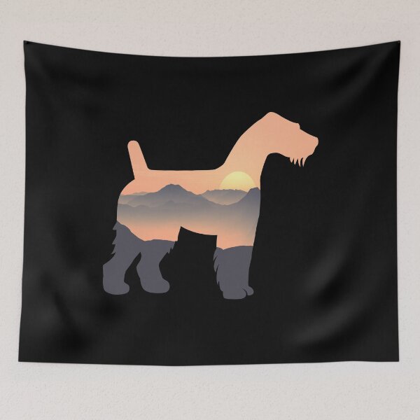 Item preview, Fox Terrier Dog Silhouette Sun Mountain Gift designed and sold by alaechamlal.