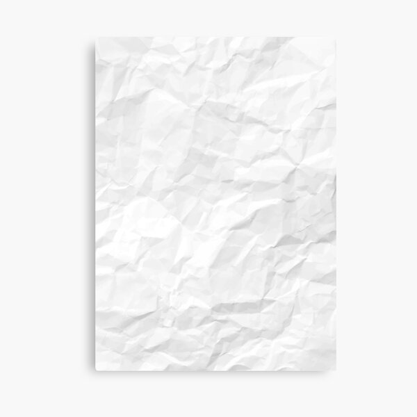 Wrinkled Paper Texture Off White Background Canvas Print By Tanabe Redbubble