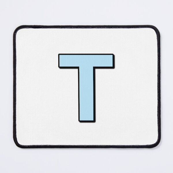Item preview, Blue letter T designed and sold by Ninja Design Printable.
