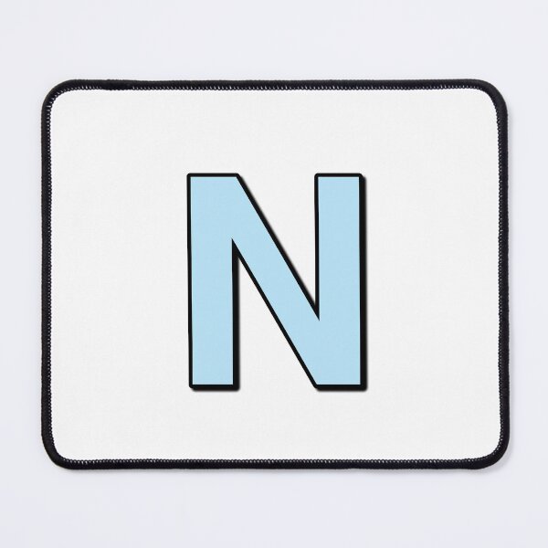 Item preview, Blue letter N designed and sold by Ninja Design Printable.