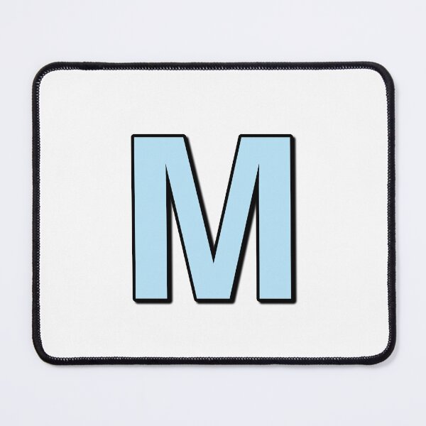 Item preview, Blue letter M designed and sold by Ninja Design Printable.