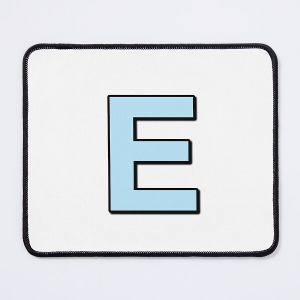 Item preview, Blue letter E designed and sold by Ninja Design Printable.