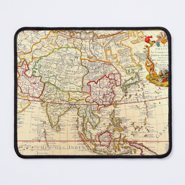 Item preview, Asia Map 1732 - Guillaume Danet - Ancient World Maps designed and sold by Culturio.