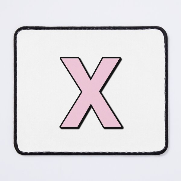 Item preview, Pink letter X designed and sold by Ninja Design Printable.