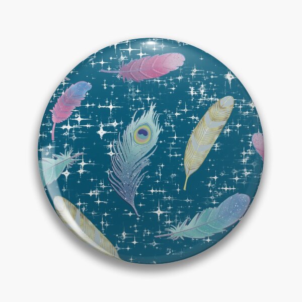 Item preview, Feathers and Sparkles designed and sold by Carina Rocco Illustration.