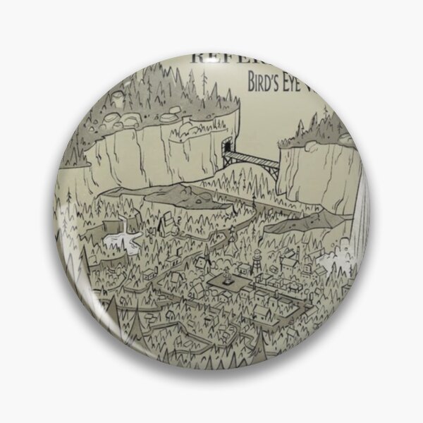 Item preview, Gravity Falls Map designed and sold by ettalynn.
