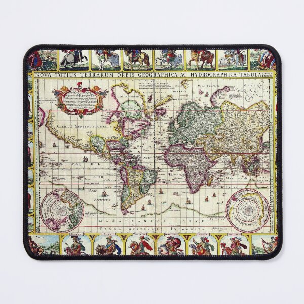 Item preview, Map of the World 1652 - Claes Jansz Visscher - Ancient Worlds designed and sold by Culturio.