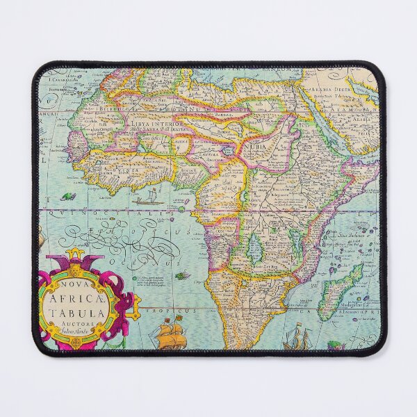 Item preview, African Map 1610 -  Jodoco Hondio - Ancient Worlds designed and sold by Culturio.