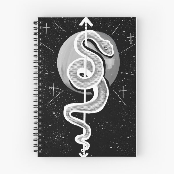 Item preview, White snake moon and arrow  designed and sold by DemonicGloom.