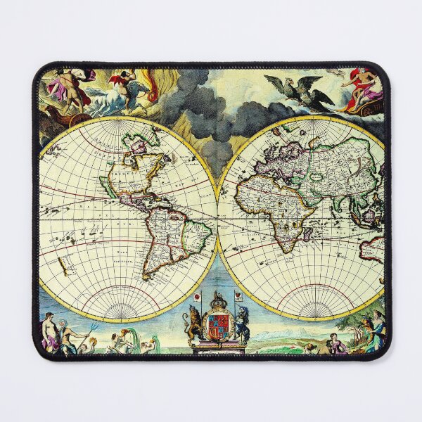 Item preview, New World Map 1658 - Nicolaes Visscher - Ancient Worlds designed and sold by Culturio.