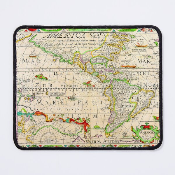 Item preview, Map of America 1652 - Pieter Van Den Keere - Ancient Worlds designed and sold by Culturio.