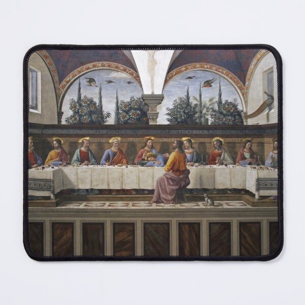 Item preview, Last supper with a cat Domenico Ghirlandaio 1486 designed and sold by Brasilia.