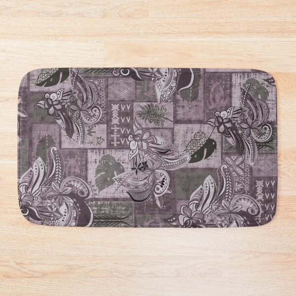Item preview, Vintage Coffee Colored Samoan Jungle Patchwork Tapa Artboard  designed and sold by sunnthreads.