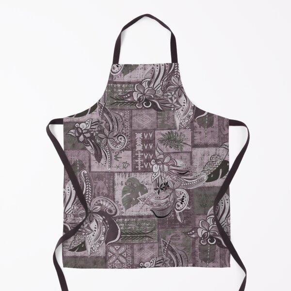 Item preview, Vintage Coffee Colored Samoan Jungle Patchwork Tapa Artboard designed and sold by sunnthreads.