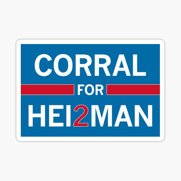 Matt Corral for Heisman Sticker