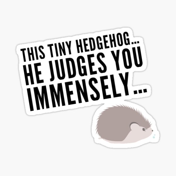 Item preview, Judging Hedgehog designed and sold by TheUnknown93.