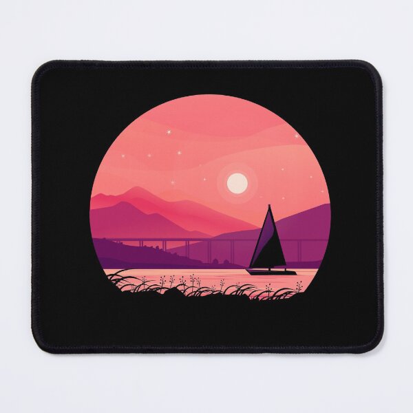 Item preview, Sail boat on lake at sunset designed and sold by RafaelLima7.