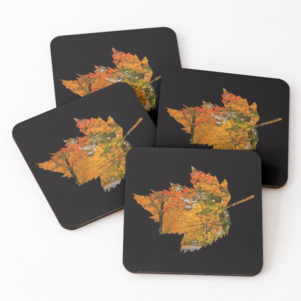 Item preview, leaf silhouette with autumn scene - fall designed and sold by Jessi-Sketches.