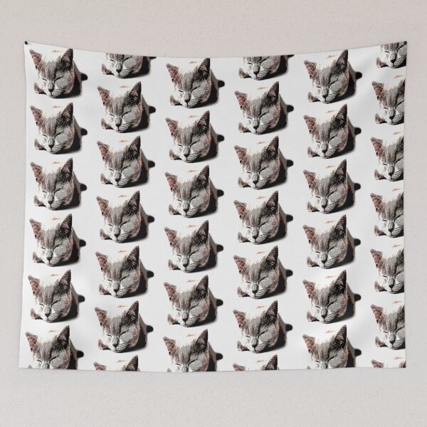 Item preview, Sleeping kitty designed and sold by mlswig.