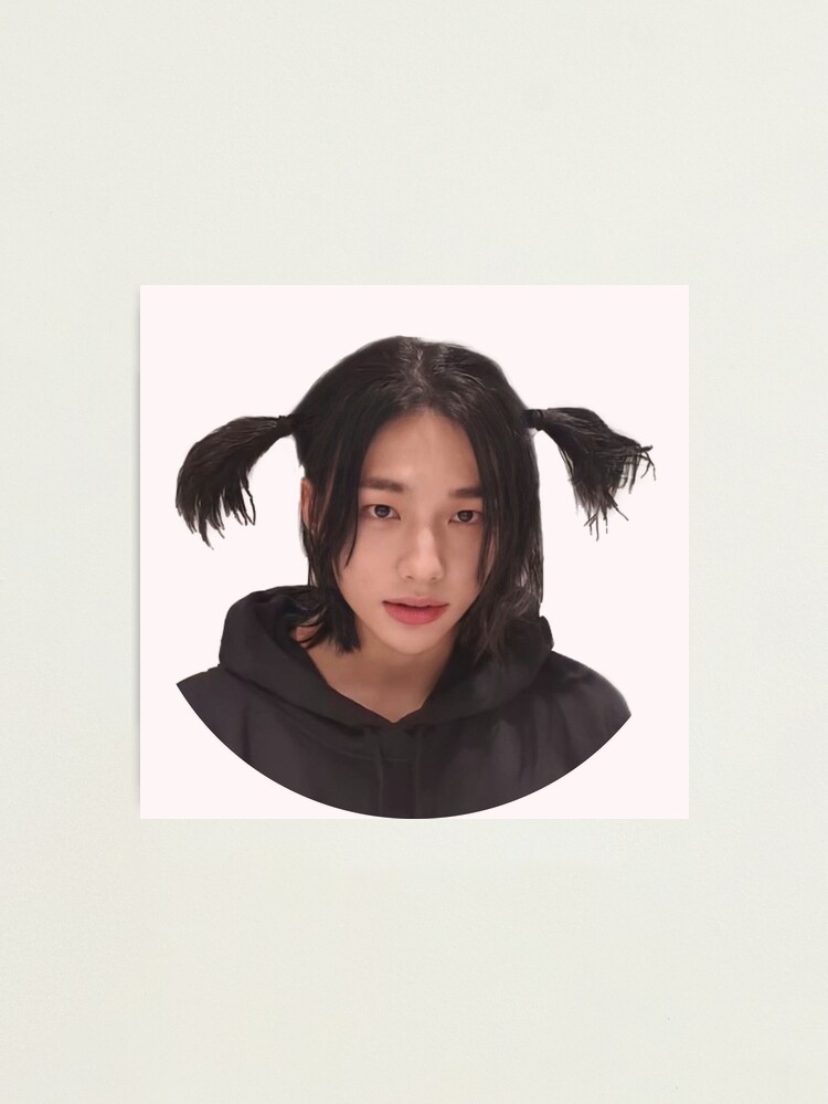 Stray Kids - Hyunjin - Pig Tails Cute Hair - Circle Cut iPad Case