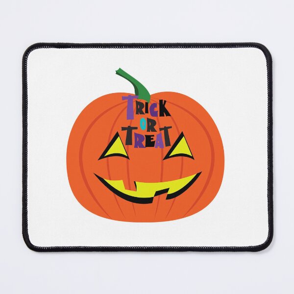 Item preview, Trick or Treat Funny Spooky Orange Halloween Pumpkin Halloween Pattern Print designed and sold by silviaol.