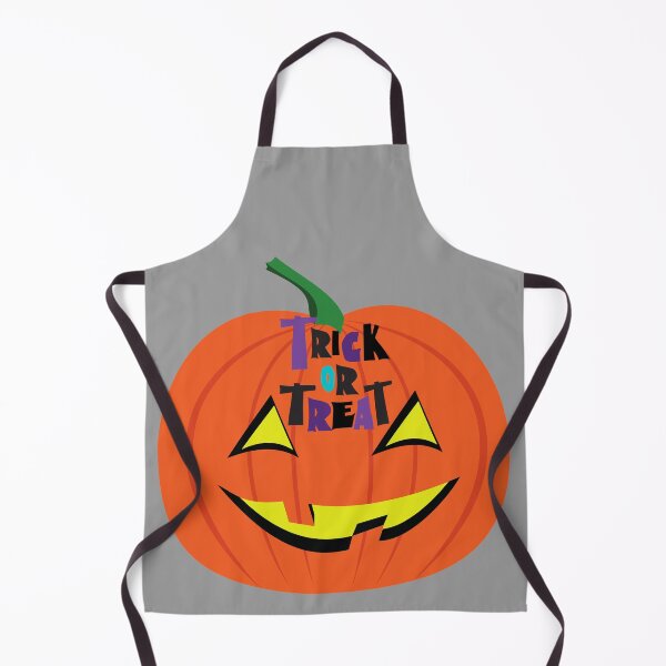 Item preview, Trick or Treat Funny Spooky Orange Halloween Pumpkin Halloween Pattern Print designed and sold by silviaol.