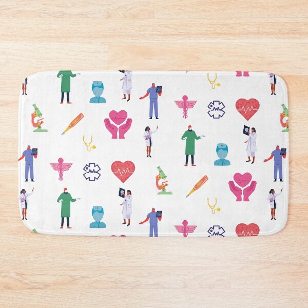 Item preview, Doctors Nurses Hospital Healthcare Collage Print designed and sold by silviaol.