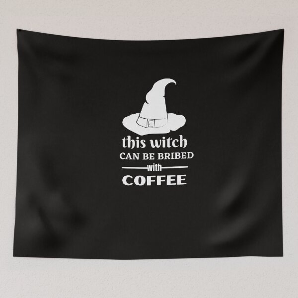 Item preview, this witch can be bribed with coffee this witch can be bribed with coffee this witch can be bribed with coffee t-shirt designed and sold by Anup786.