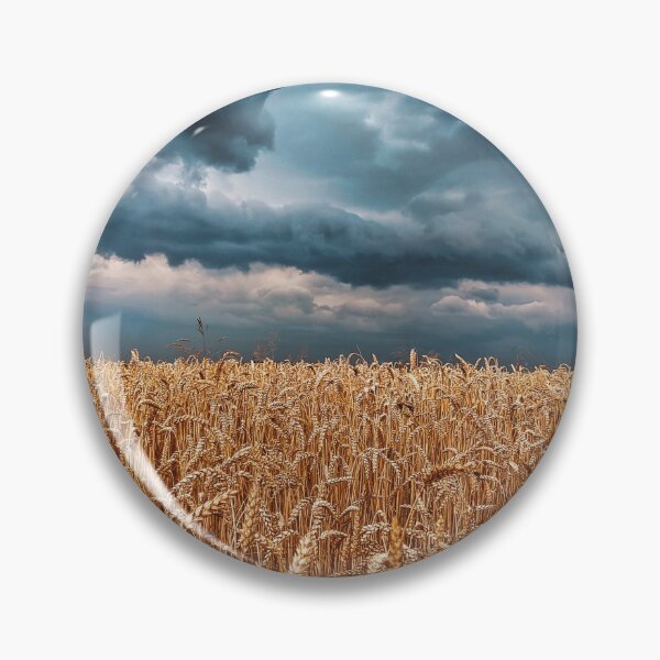 Item preview, wheat field stormy sky designed and sold by ativka.