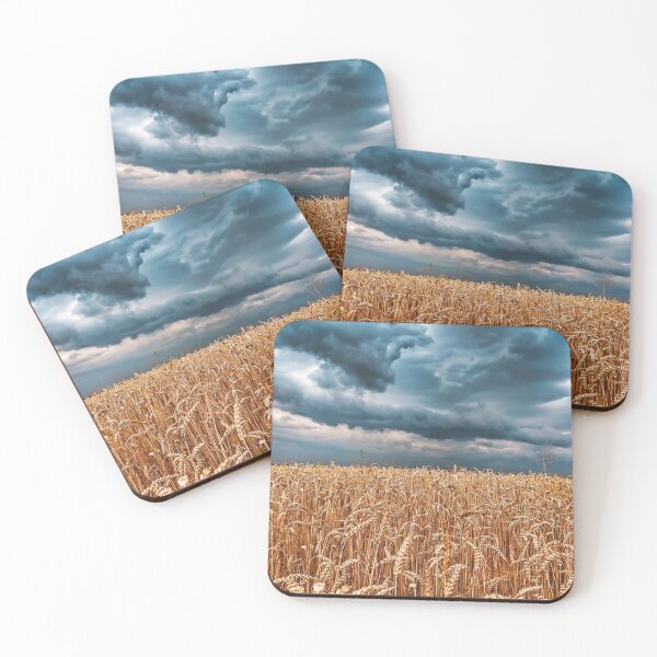 Item preview, wheat field stormy sky designed and sold by ativka.