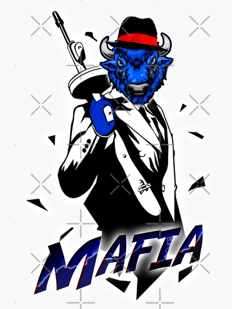 " Bills Mafia" Sticker for Sale by JTK667 | Redbubble