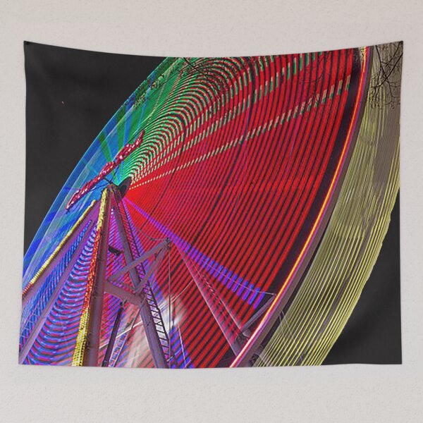 Item preview, Ferris Wheel with Neon Lights, Dülme Viktorkirmes auf dem Overbergplatz, Amusement park at night, Tom Keys designed and sold by Nostrathomas66.