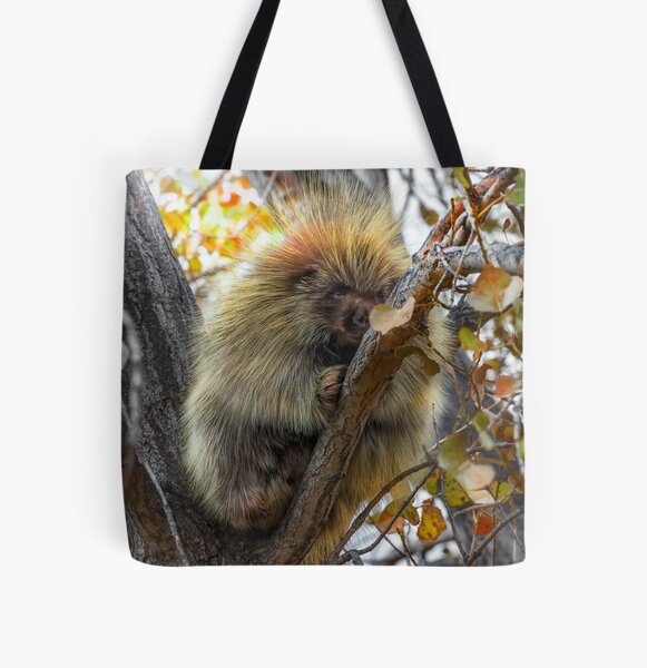 Porky Porcupine All Over Print Tote Bag