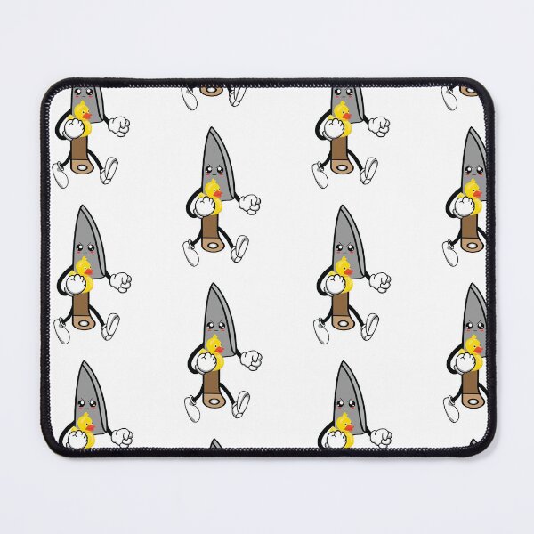 Item preview, Chef Knife Holding a Yellow Rubber Duck - no text designed and sold by FlorenciaBliss.