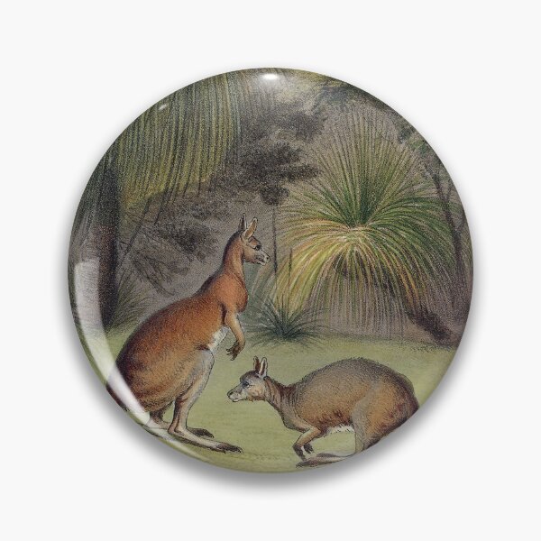 Item preview, Grass trees at Yankallilla with the red kangaroo designed and sold by State Library of South Australia.