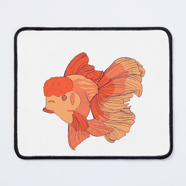 Item preview, Cute OrangeOranda Goldfish designed and sold by Faerin.paints.