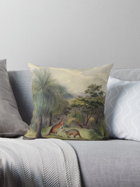 Item preview, Grass trees at Yankallilla with the red kangaroo designed and sold by State Library of South Australia.