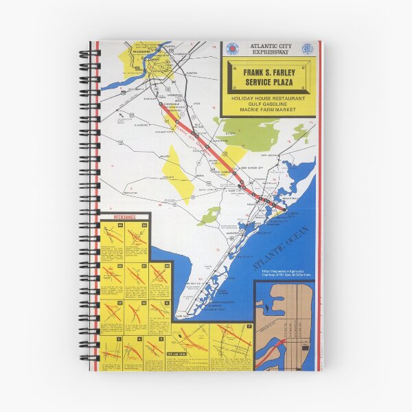 Item preview, Atlantic City Expressway Map Early 70s designed and sold by sincerelypompeo.