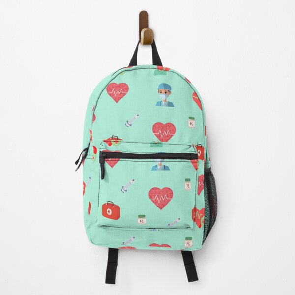Item preview, Doctors Nurses Hospital Healthcare Medical Collage Print, Heart Pattern designed and sold by silviaol.