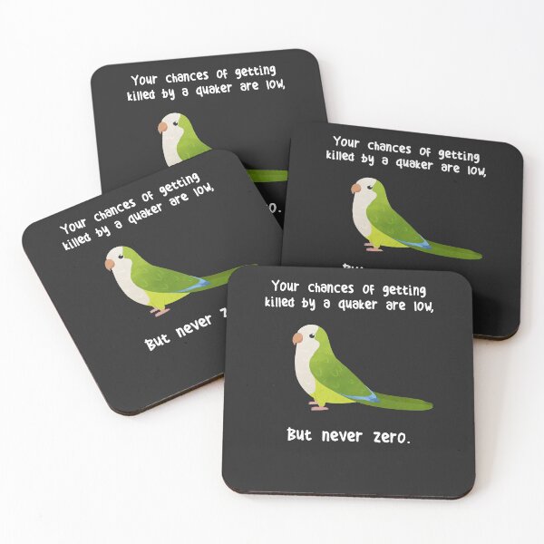 Item preview, Never Zero Quaker Parrot designed and sold by Clara Hollins.