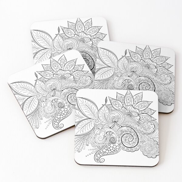 Item preview, Black and white foliage designed and sold by RafaelLima7.