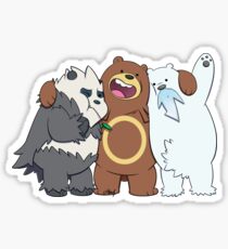 Poke Bare Bears Sticker