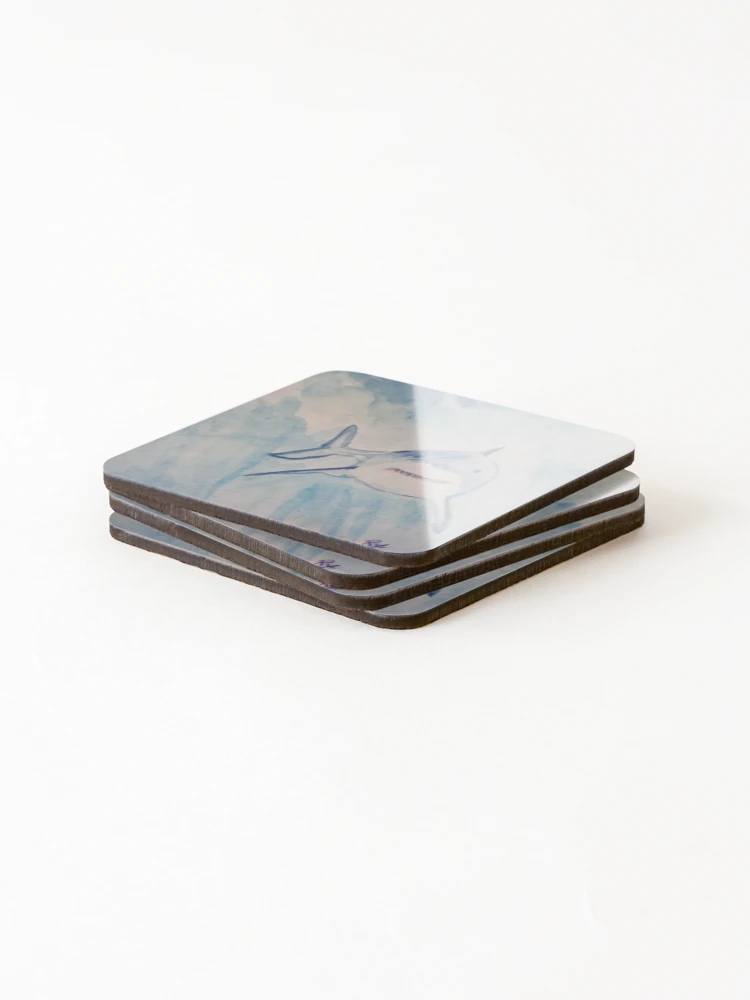 Thumbnail 4 of 5, Coasters (Set of 4), Shark Tank designed and sold by RudyYoder.
