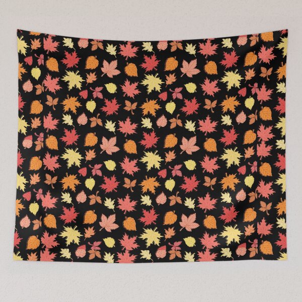Item preview, Fall Autumn Pattern- Red Orange Yellow Leaves, Fall Leaves Print designed and sold by silviaol.