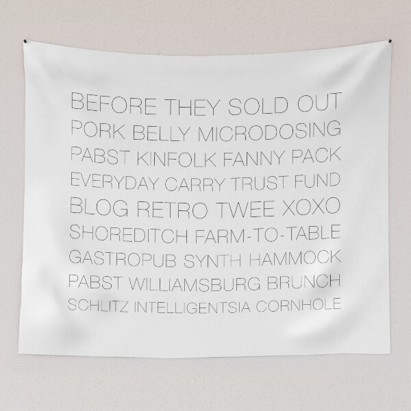 Item preview, Hipster Ipsum designed and sold by suranyami.