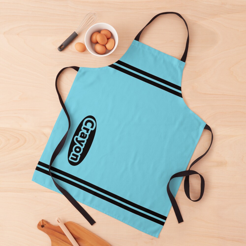 Sky Blue Crayon Costume Apron