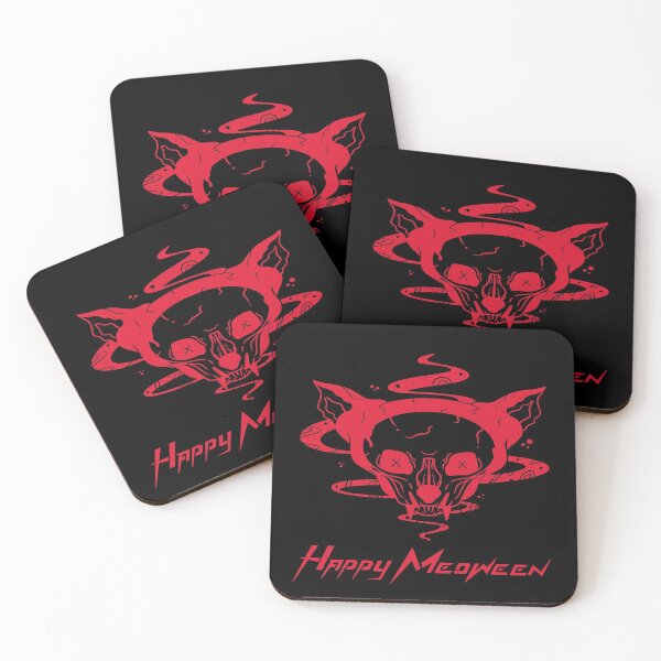 Item preview, Happy Meoween Vampire Cat Skull  Happy Meoween Halloween Perfect on t-shirts To Stickers designed and sold by LMcDs.