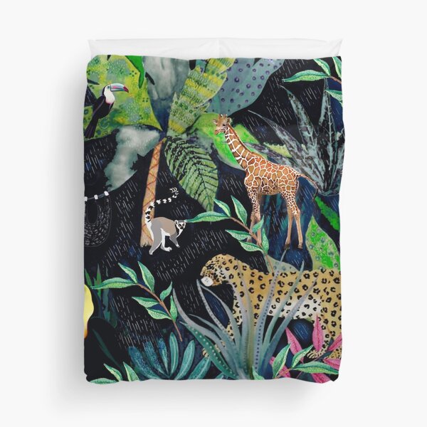 Jungle Theme Pattern  Duvet Cover